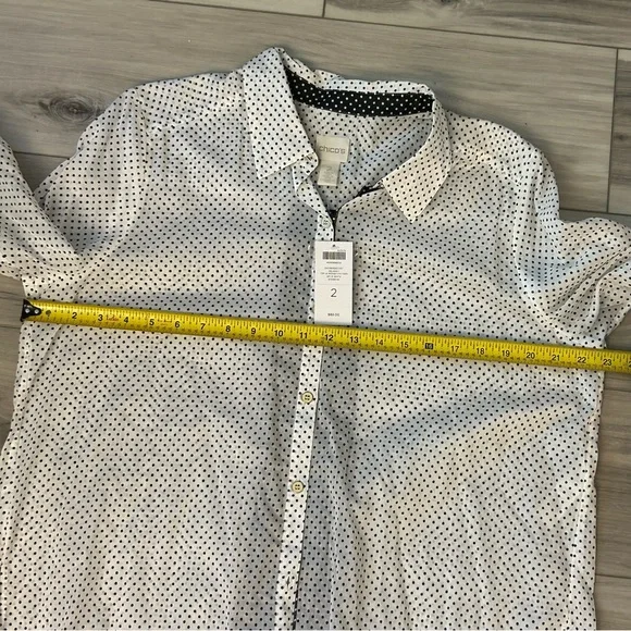 Chicos Shirt Bundle Of 5 NWT Mixed Styles Button Up  Size 2 Retail Value $435 - Picture 7 of 15